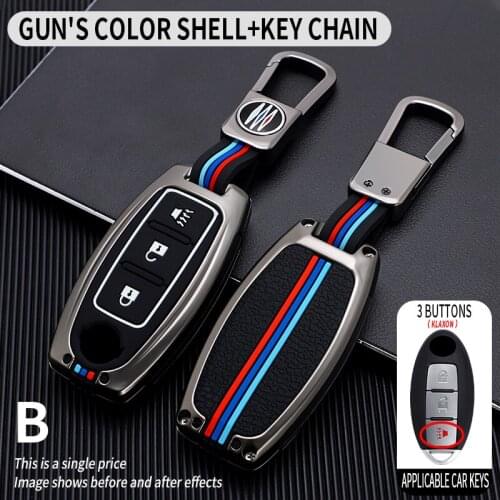 Zinc Alloy Car Key Full Cover Case for Nissan Qashqai Juke J10 J11 X-Trail T32 T31 Kicks Tiida Pathfinder Note Case Shell Cover