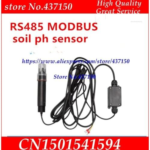 Soil acidity alkalinity high pricision soil PH sensor RS485 modbus, 0-2V, 4-20mA PH sensor, PH transmitter output optional
