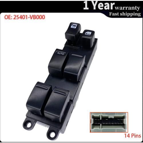 Car accessories Electric Window Master Lifter Control Switch Button For Nissan Sentra 25401-6Z500 83071FE010 25401-5M000