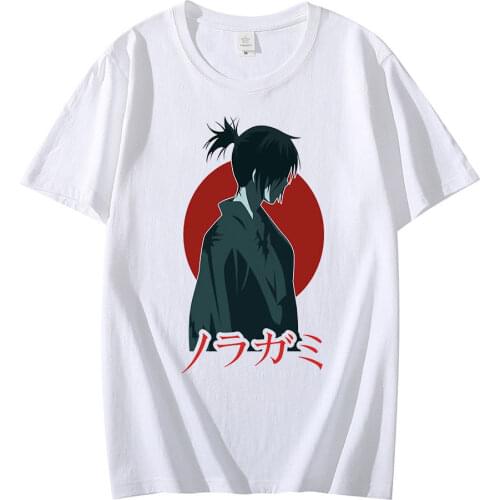 Noragami Yato T Shirt Men Women Print Couple Clothes Vintage Japanese T-shirt Graphic Tee Shirt Woman T-shirts Plus Size Tops