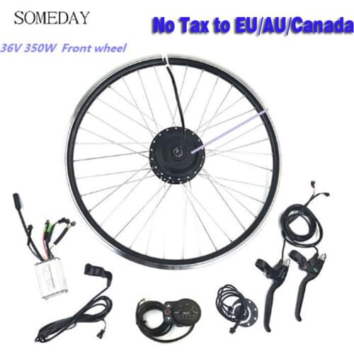 SOMEDAY 36V350W Ebike/Electric Bicycle Conversion kit front hub Motor Wheel 16/24/26/27.5/ 28/29inch 700c LED900S display
