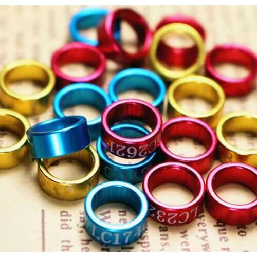 African lovebird Ringband 4mm Bird leg Ring Parrot Aluminum Foot Ring Identification Tool