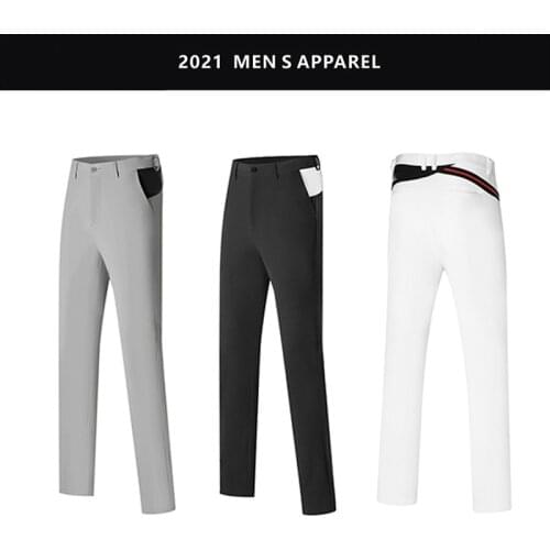 Golf pants mens 2021 new breathable dry elastic pants