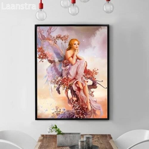 Fantasy 5D Art Diy Cross Stitch Embroidery Set Girl Diamond Painting Kit Mosaic Full Drill Square Rhinestones