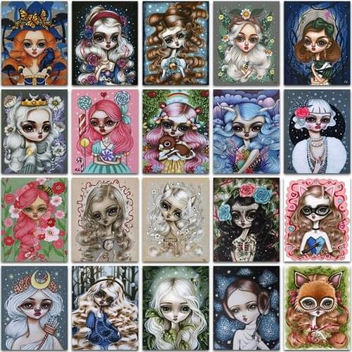 5D Diamond Painting Kit Paint Cartoon character girl princess flower Full Square&Round embroidery mosaic Cross stitch home decor