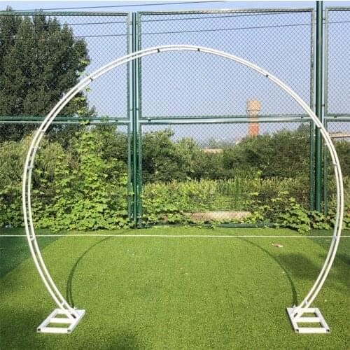 Outdoor Wedding Arch Round Ring Christmas Backdrop Stand Halloween Party Home Decoration Stage Background Circle Arch