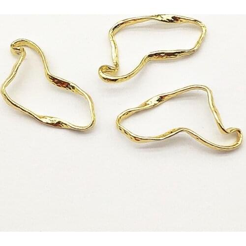 New arrival!34x18mm 100pcs Zinc Alloy Irregular Connectors for Handmade Necklace Earring DIY Parts,Jewelry Findings & Components