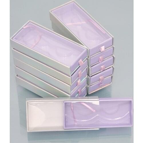 Wholesale false Eyelash Package Box Lash Boxes Packaging eyelashes set faux mink 25mm eyelash box Drawer Makeup Case Bulk Vendor