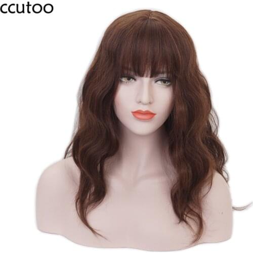 Hermione Jean Granger Brown Curly Synthetic Hair Cosplay Costume Wigs Heat Resistance Fiber + Wig Cap