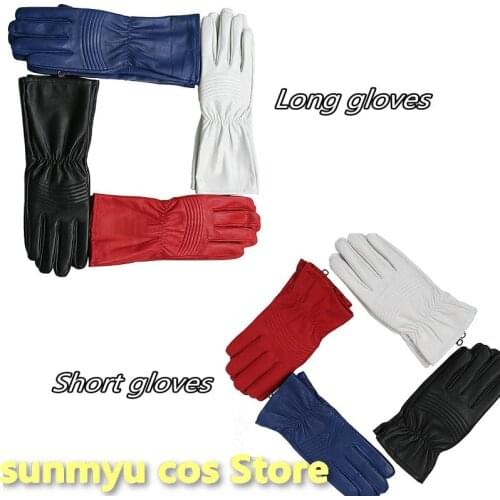 Super Sentai Genuine Leather Gloves Masked Rider Gloves - one size Cosplay Halloween Christmas