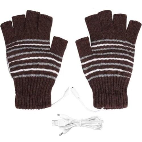Electric USB Heated Gloves Winter Thermal Heating Glove Gifs Outdoor Cycling Indoor Office