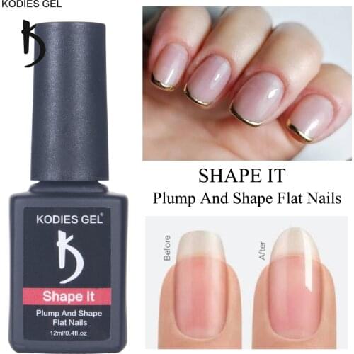 KODIES GEL Shape It Up Poly Nail Gel Polish 12ml Transparent Base Coat Protect Strengthener Hard Builder Varnish Plump Nail Art