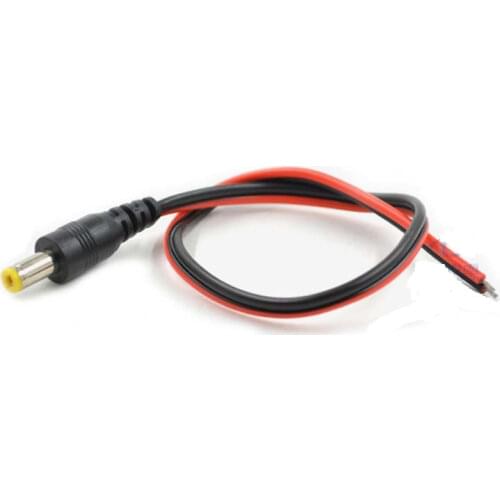 12V female cable connecting cable plug red black power cable monitoring male and female connector DC power cable 2 free shipping