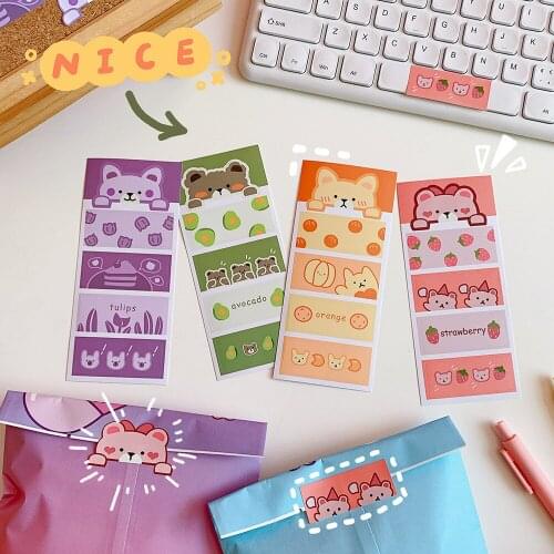 Korean ins cartoon cute soft candy bear hand book sticker creative mobile phone decoration material sticker stationery sticker