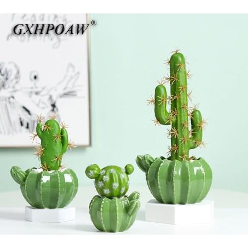 1PC Ceramic Succulent Plant Pot Cactus Flower Pots Double-layer Succulent Green Dill Small Green Plant Flowerpot For Home Decor