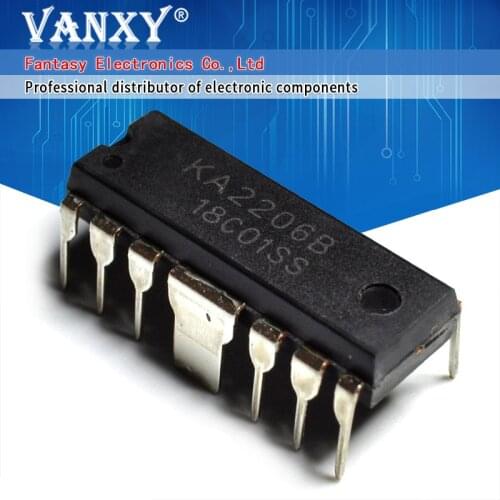 10PCS KA2206 DIP12 KA2206B DIP new and original IC