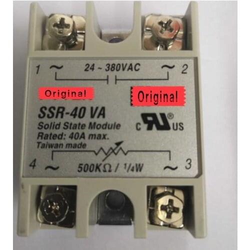 10 pcs SSR-40VA Single-Phase Solid State Relay Voltage Regulator 40A SSR40VA