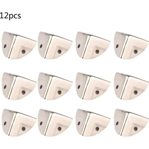 12Pcs Silver Cabinet Corner Protector Furniture Case Box Corner Decorative Dropship