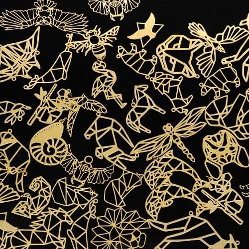 20pcs/lot Mix Designs Stainless Steel Large Animal Lion Fox Bird DIY Jewelry Charms Connector Wholesale Factory Price