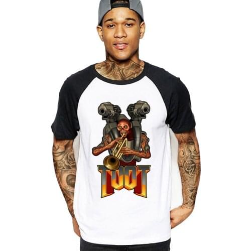 2020 Funny Doom Toot Design streetwear T-shirt Mens Print Trendy harajuku xxxtentacion stranger things Tshirt game male t shirt