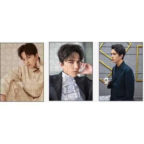 3 sets Dimash Kudaibergen Photos Pictures Cardboard Puzzle Male Art Music Singer Christmas New Year Gift
