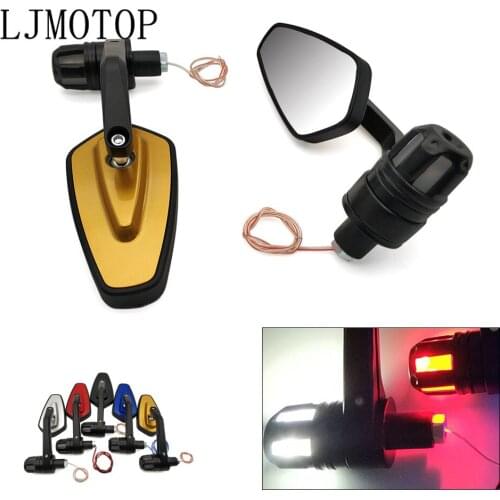 For HONDA ST1300/ST1300A VFR800 CBR125R ST1300/ST1300A MODEL PCX 125/150 Motorcycle handle mirror with Turn LED signal light