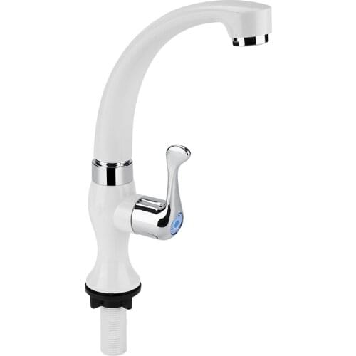 ABS Plastic Single Cold Faucet Water Tap Kitchen Sink Bathroom Basin Accessories G1/2(Tail)