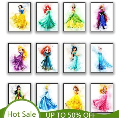 5D DIY Diamond Painting Disney Cartoon Beauty Princess Diamond Embroidery Cross Stitch Handmade Art Home Decoration