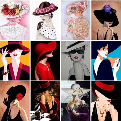 DIY Lady Beauty 5D Diamond Painting Full Round Rhinestone Mosaic Diamante Embroidery Cross Stitch Wall Art Crystal Craft Decor