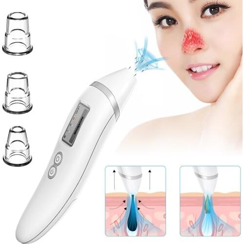 Face Acne Black Dot Pimple Blackhead Remover Electric Microcrystalline Blackhead Vacuum Cleaner Pore Blackhead Skin Care Machine