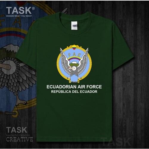 Air Force Republic of Ecuador Ecuadorian ECU casual jerseys Short sleeve new Tops t shirt country Army Tactical Military 01