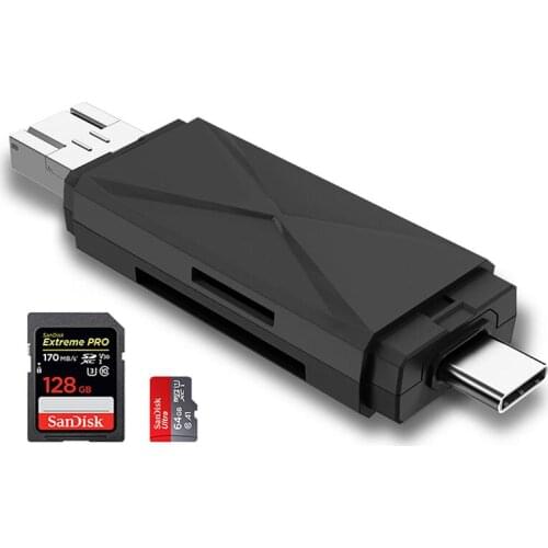 Card Reader Type C USB 3.0 to USB Micro SD TF Cardreader Adapter for Laptop Acessories Multi Smart Memory Card Reader