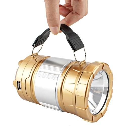 Solar LED Multifunctional stretching flashlight lantern LED light Large flashlight searchlight solar energy charge Mobile phone