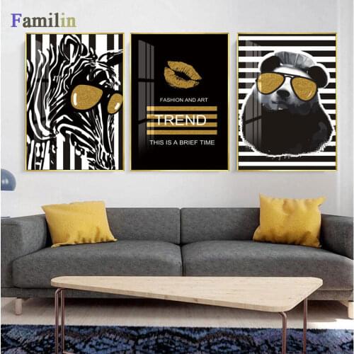 Zebra Nordic Animal Posters And Prints Wall Art Canvas Painting Decorative Pictures For Living Room Home Décor