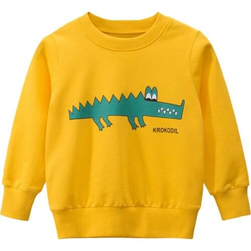 2020 New Boys Dinosaur Hoodies Long Sleeve Cotton cute Autumn Spring Kids Sweatshirt Childrens Clothing Baby girl clothes 2-8Y