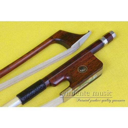 New 1pcs Snake Wood 4/4 Cello Bow Straight High Quality #DS-61