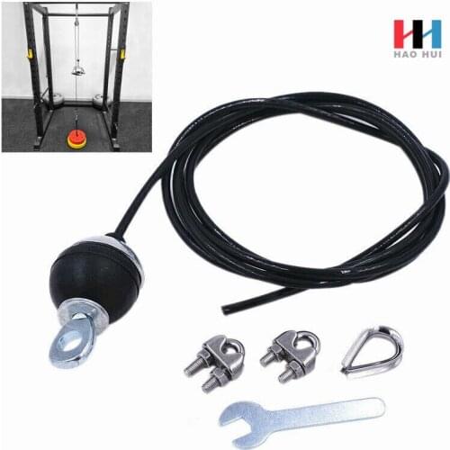 Fitness Equipment Accessories Black Steel Wire Rope Home Use and Commercial Use Supporting 5mm Adjustable Steel Wire Rope