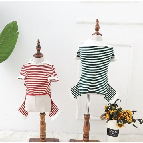 Navy Style Dog Clothes Cotton Pet Jumpsuit High Quality Dog Coat Spring Pets Dogs Clothing For Dogs French Bulldog Ropa Perro