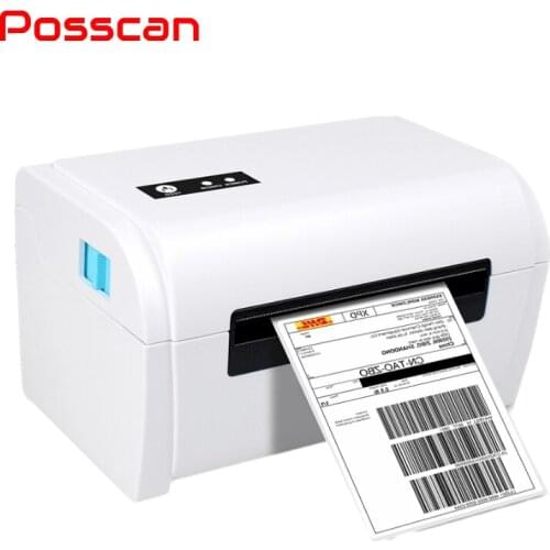 POSSCAN USB Blue-tooth 4x6 Sticker Labels Printers Machine Thermal Shipping Barcode Label Printer