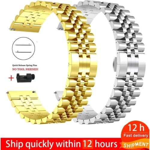 Starp For Garmin Vivoactive 3/4 Forerunner 245 645 Music WatchBand For Garmin Venu Bracelet Stainless steel Wrist band 22mm 20mm