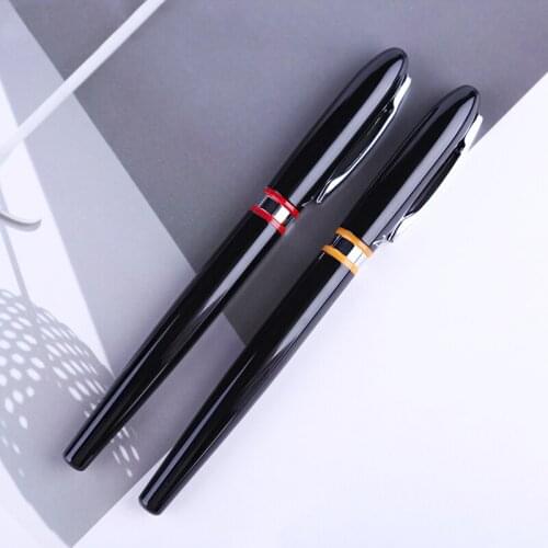 Picasso 907 Montmartre Pimio Metal Black Rollerball Pen with Yellow/Red Ring Original Box Luxurious School Business Office Pen