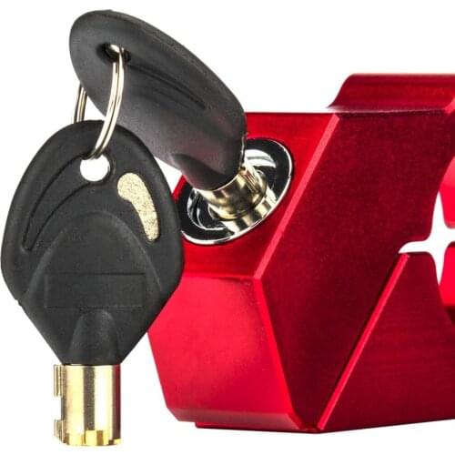 CNC Motorcycle Handlebar Lever Throttle Grip Security Lock Anti Theft Protection