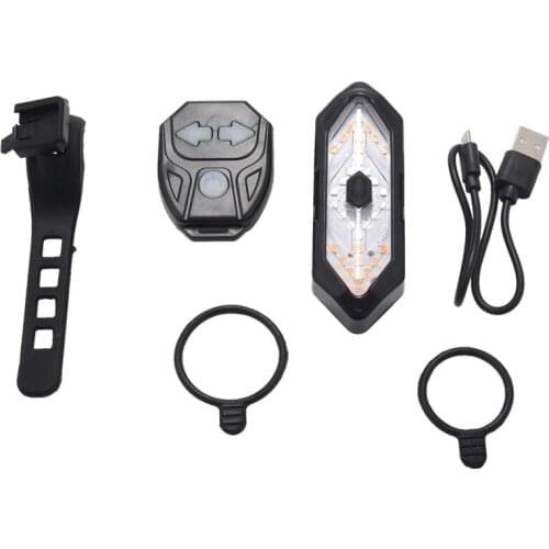 Bike Turn Signals Remote Control Bicycle Direction Indicator MTB LED Rear Light USB Rechargeable Cycling Taillight