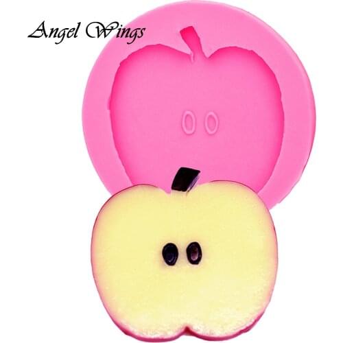 Fruit apple shape Silicone Molds Cake Decoration Tools chocolate Sugarcraft Gumpaste Baking Mould F1299