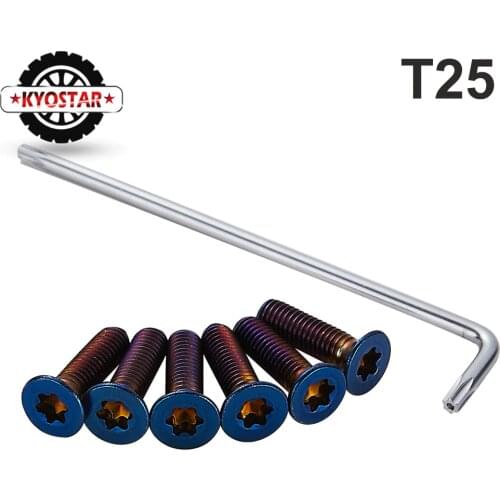 Titanium blue neo chrome rainblow bolt screw m4x18 tapered hex allen head steering wheel screw color bolts screw
