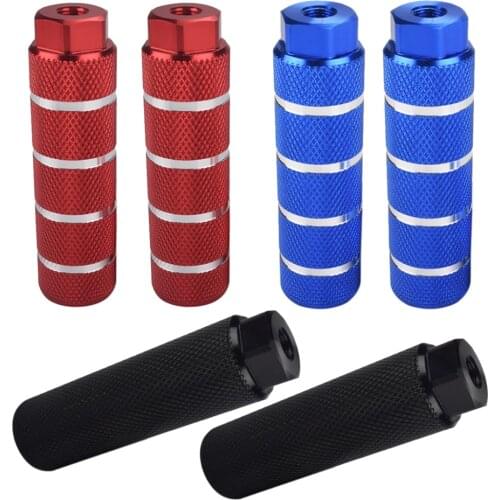 2Pcs/Pair Bicycle Pedals Aluminium Alloy Bicycle Foot Rests Foot Pegs Pedal Mountain Bike 9mm Rear Axle Foot Pedal Bicycle Parts