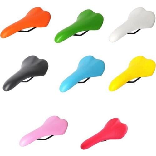 Vintage PU soft leather fixed gear bicycle saddle road folding cushion track bike seat pink/yellow/white/orange/green/sky blue