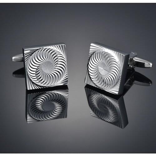 High quality simple bright whirlpool Cufflinks French Cufflinks Cufflinks mens Cufflinks shirt buttons Cufflinks