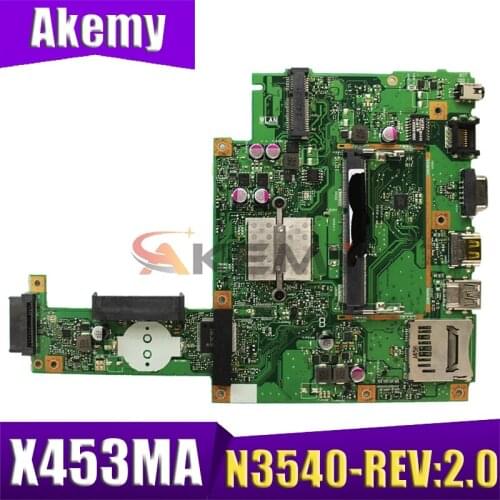 X453MA Motherboard For ASUS X453M X403MA F453MA Laptop Motherboard N3540-REV:2.0 Mainboard Integrated Test