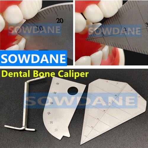 1pc New Dental Surgical Bite Gauge Implant Bone Caliper Mouth Gag Opening Capacity Measuring Ruler Stainless Steel Autoclavable